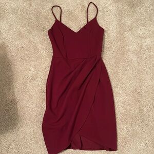 Lulu’s Semi-formal Maroon Mini Dress